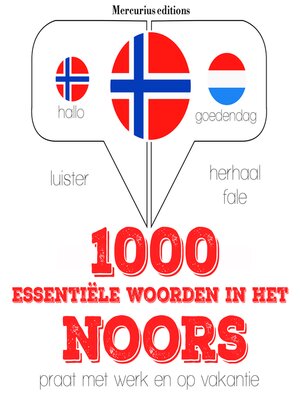 cover image of 1000 essentiële woorden in het Noors